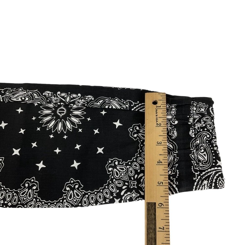 Golden Denim Jogger Pants Mens Sz 30 Black White Paisley Print Stretch $110 Nwt - Picture 12 of 12